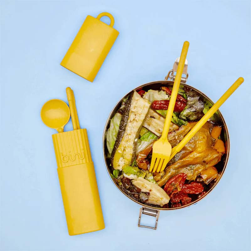 Kit de Couverts Nomades Bini jaune
