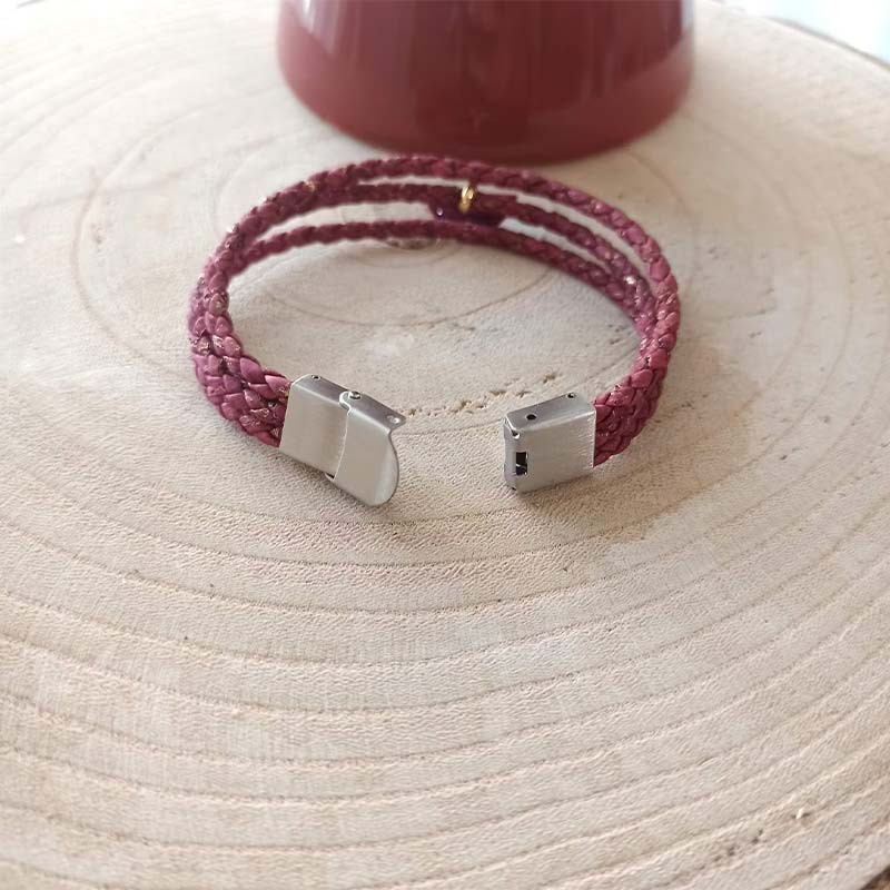 bracelet en liège laura bordeaux karmyliege