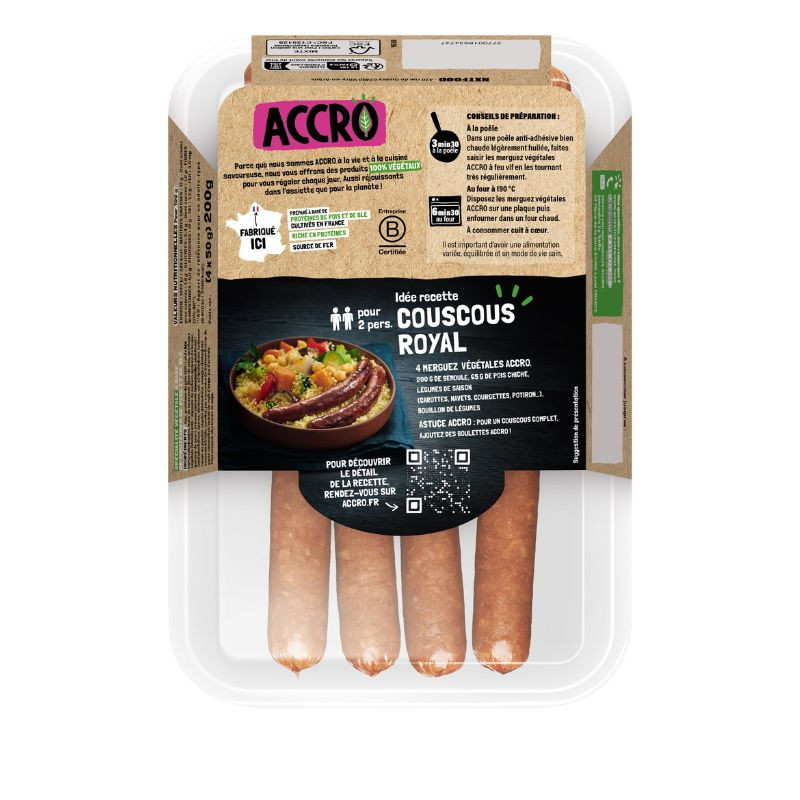 merguez vegan accro 200g