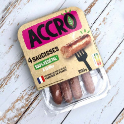 accro saucisses 100% végétales 200g