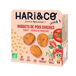 Nuggets de pois chiches tomate et herbes de Provence hari&co