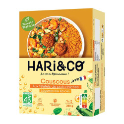 couscous aux falafels de pois chiches bio hari&co