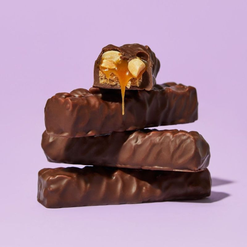 barre peanut caramel bar m:lk choc love raw 40g