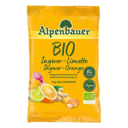 bonbons bio gingembre orange citron vert alpenbauer