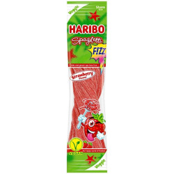 bonbons vegan haribo spaghetti fizz fraise 200g