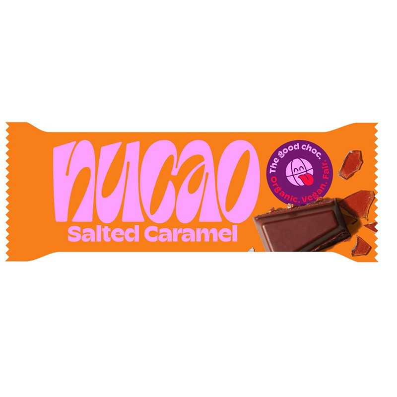 nucao chocolate bar salted caramel 33g