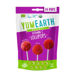 sucettes fruits rouges yumearth x14