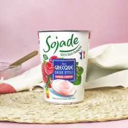 sojade a la grecque framboise 400g