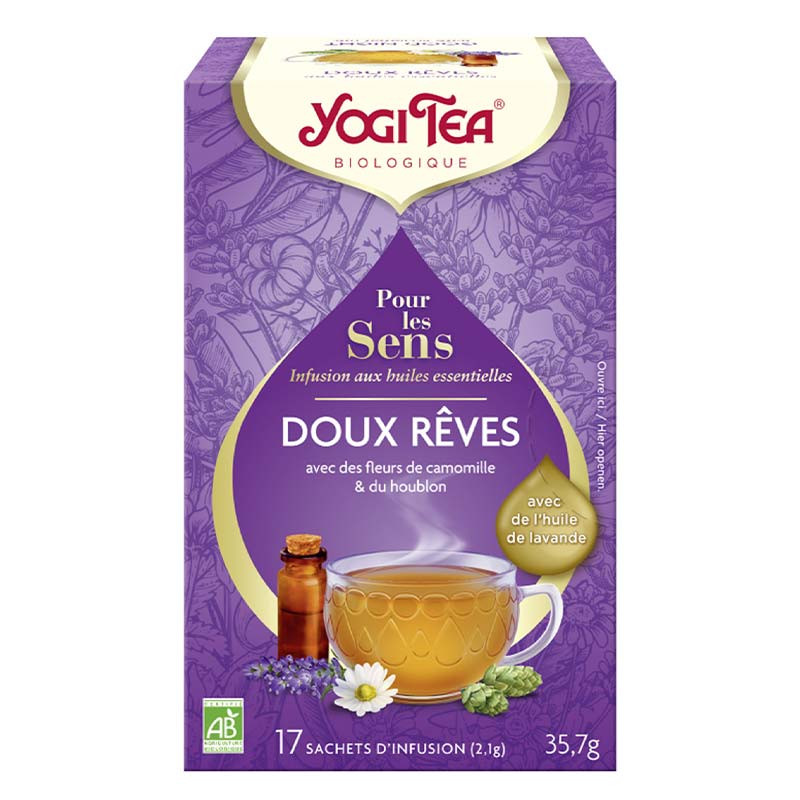 Infusion YOGI TEA Pour les Sens - Doux Rêves - x17 sachets