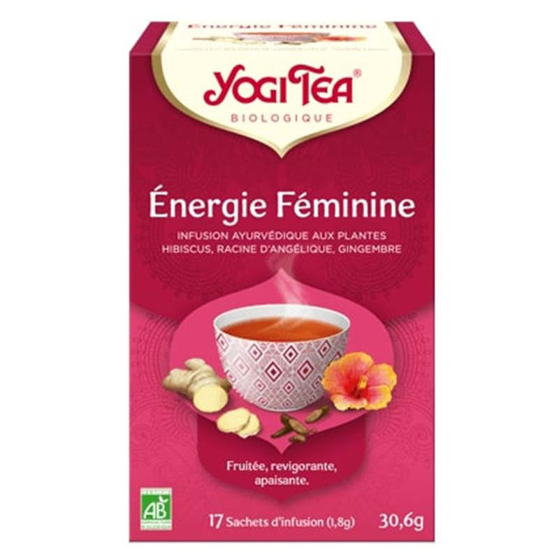 Infusion Yogi Tea énergie féminine 17 sachets