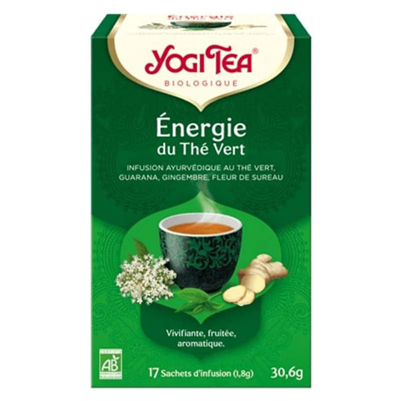 Infusion Yogi Tea Energie du The Vert 17 sachets