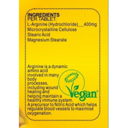 L arginine veganicity composition 