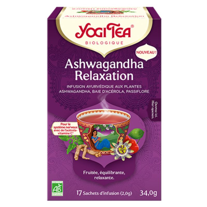 Infusion yogi tea Ashwagandha Relaxation x17 sachets