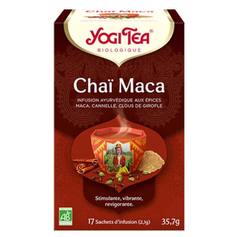 infusion yogi tea chai maca x17 sachets