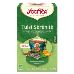 infusion bio tulsi serenite yogi tea x17 sachets