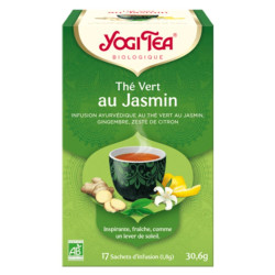 thé vert au jasmin yogi tea x 17 sachets