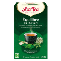 infusion yogi equilibre du the vert x 17 sachets