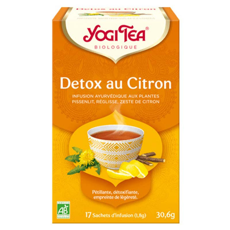 infusion yogi tea detox au citron