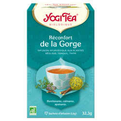 infusion yogi tea réconfort de la gorge