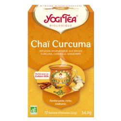 infusion yogi tea chai curcuma x17 sachets