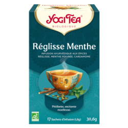 infusion yogi tea réglisse menthe x17 sachets