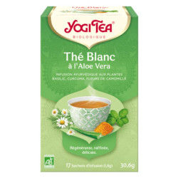 yogi tea the blanc a l'aloe vera x17 sachets