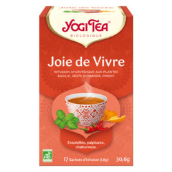 infusion yogi tea joie de vivre x17 sachets