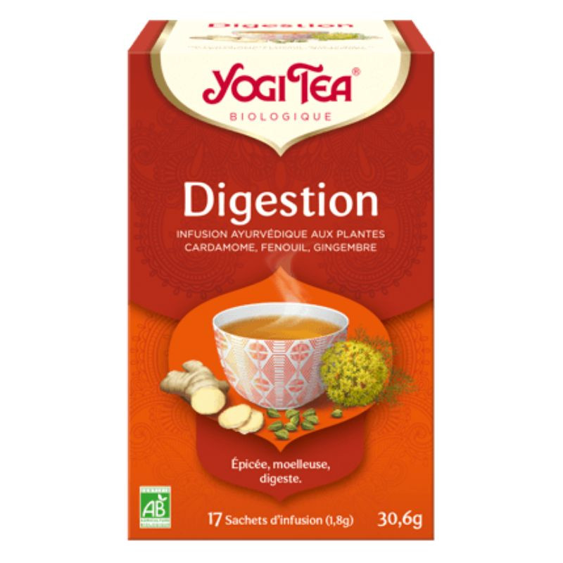 infusion yogi tea digestion x17 sachets