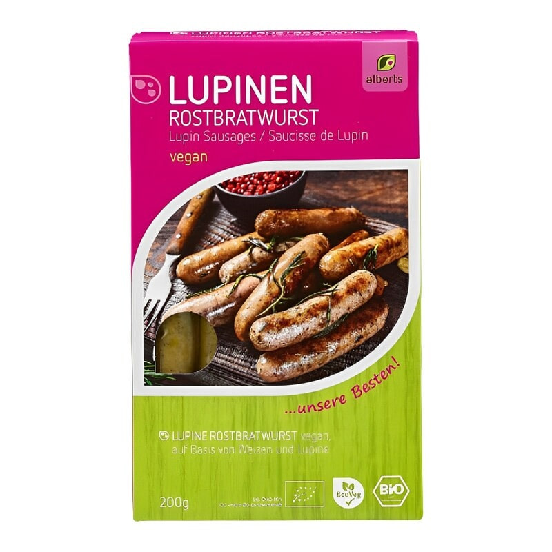 saucisse de lupin alberts 200g