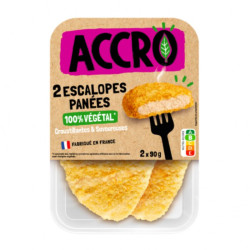 escalopes panées végétales accro 180g