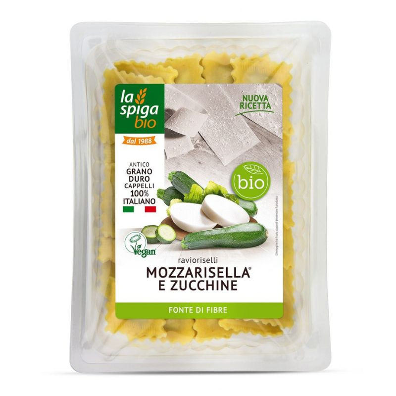 la spiga bio Ravioriselli mozzarisella courgette 250g