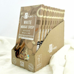 lot ichoc white nougat crisp 10x80g