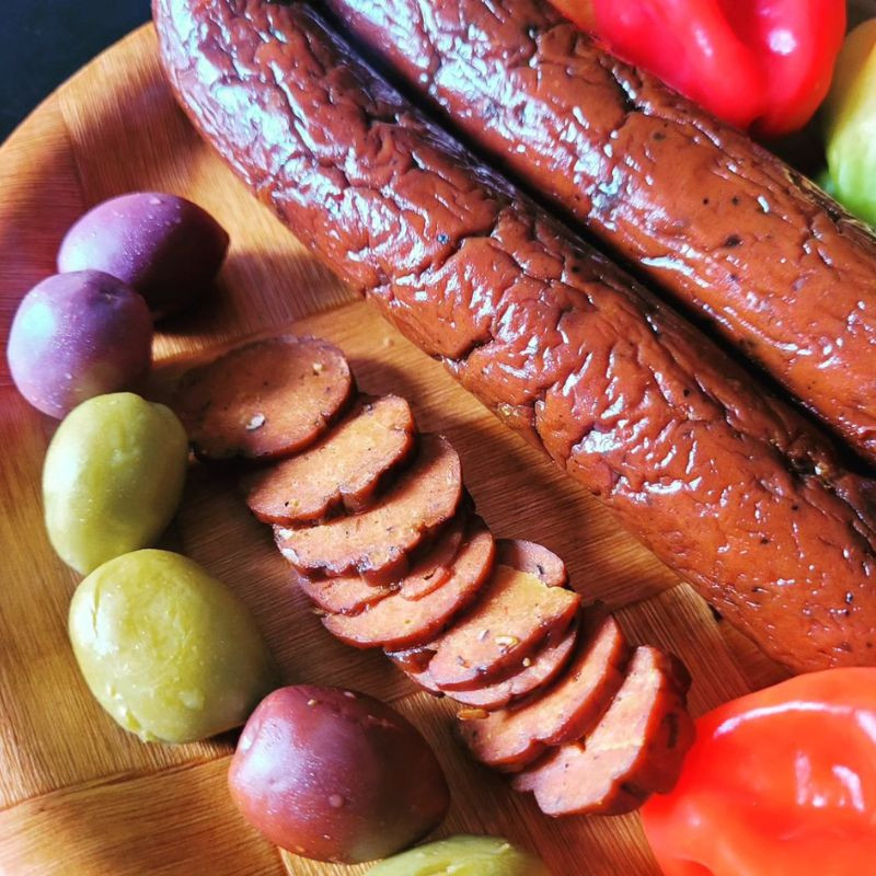 le piton de la fournaise façon chorizo vegan plantelan 200g