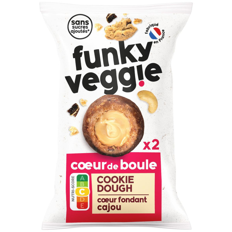 funky veggie cookie dough cajou coeur de boule