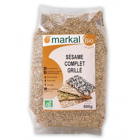 sésame complet grillé bio markal