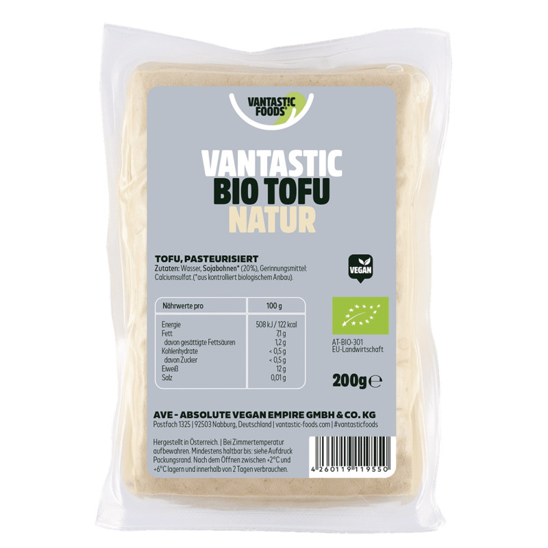 tofu nature bio vantastic foods