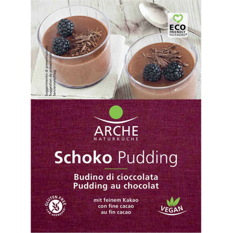 pudding vegan chocolat arche