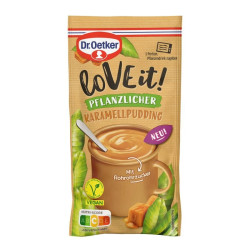 preparation pour pudding au caramel vegan dr oetker