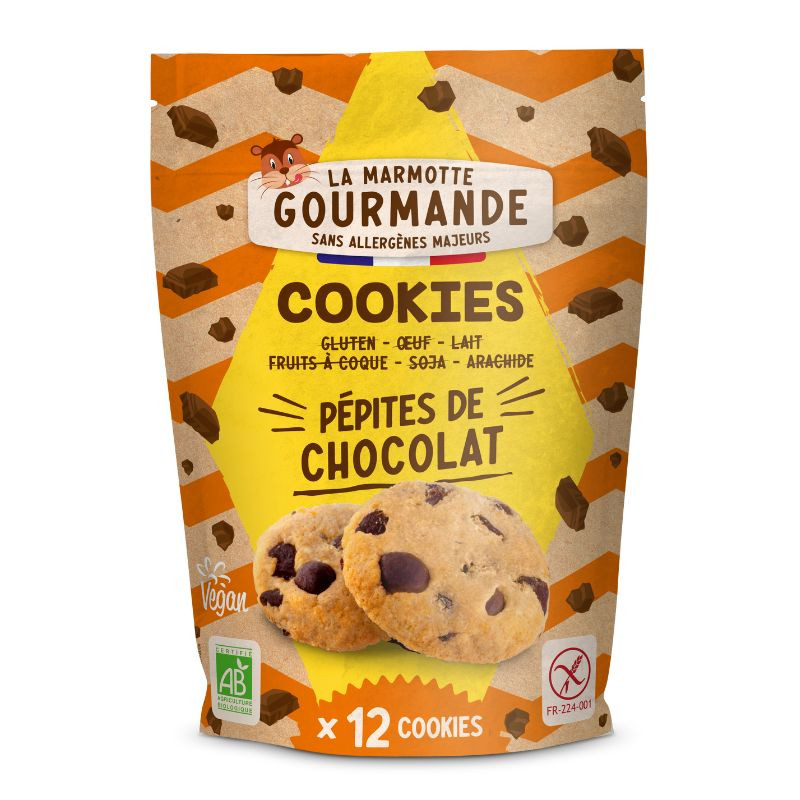 la marmotte gourmande cookies pepites de chocolat x12