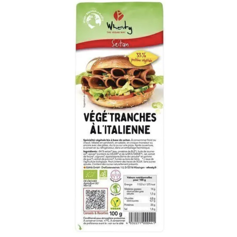 vege tranches italienne wheaty