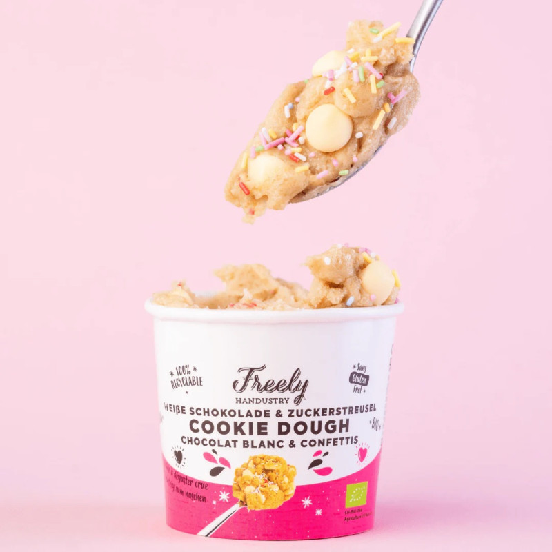 cookie dough Freely Handustry chocolat blanc confettis 3