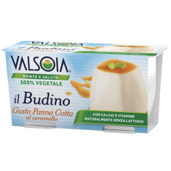 pudding vegan panna cotta caramel Valsoia x2