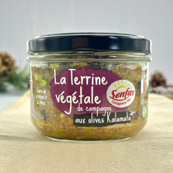 la terrine vegetale de campagne aux olives kalamata senfas 200g