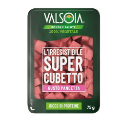cubes vegetaux pancetta valsoia 75g.