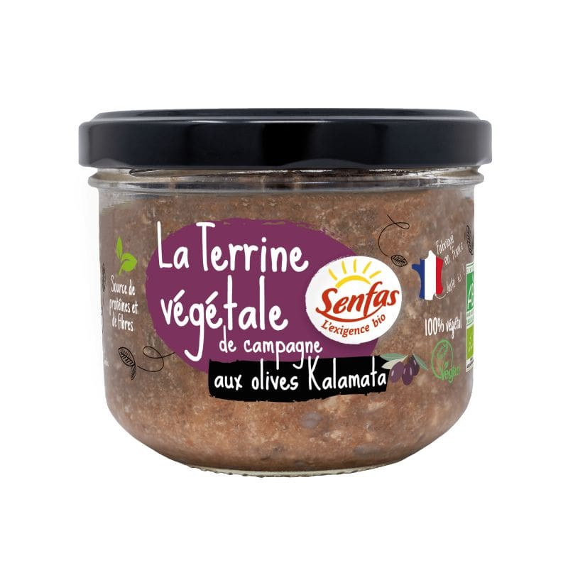 terrine végétale de campagne senfas aux olives kalamata