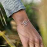 fauna animal totem chat bracelet argent