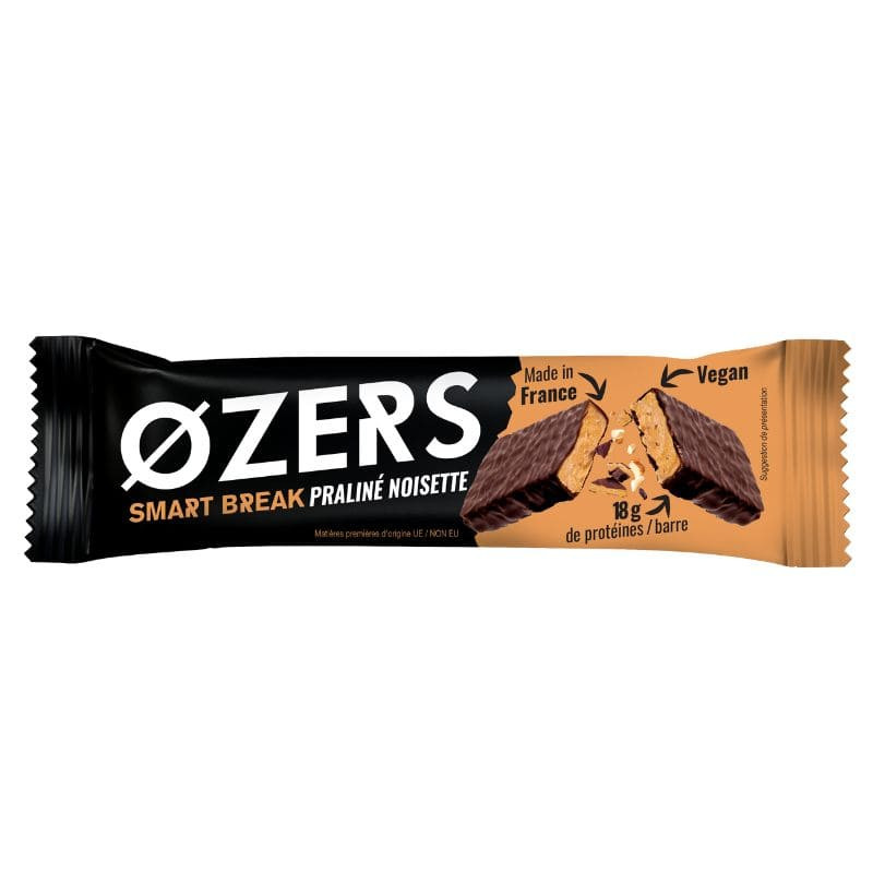 ozers nutrition barre proteinee praline noisette 60g