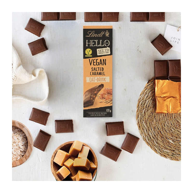lindt hello vegan salted caramel
