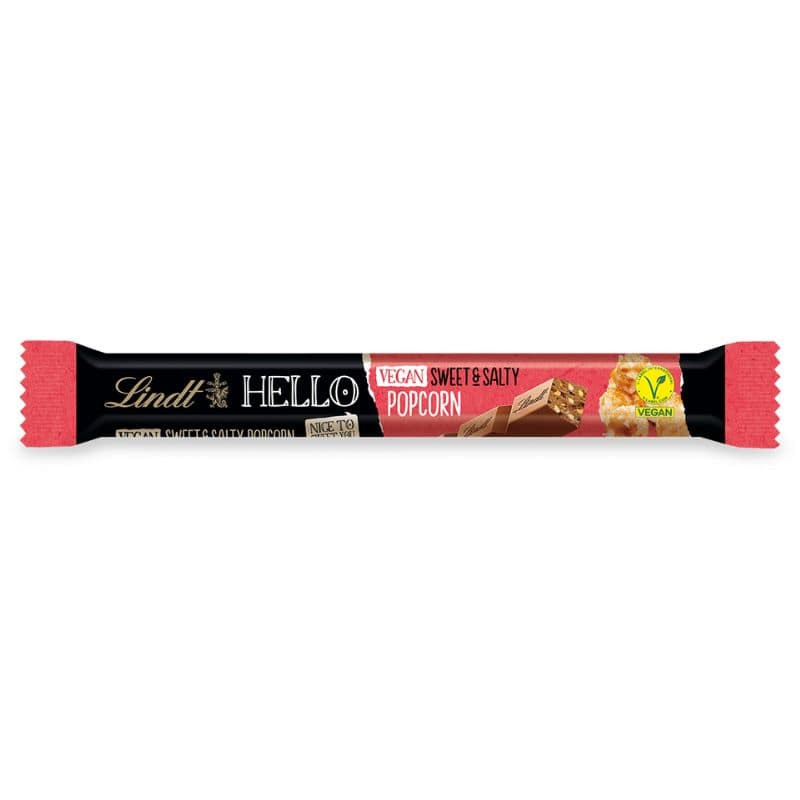 stick lindt hello vegan popcorn sucre sale 39g
