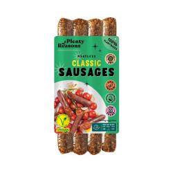 Meatless classic sausages plenty reasons 180g